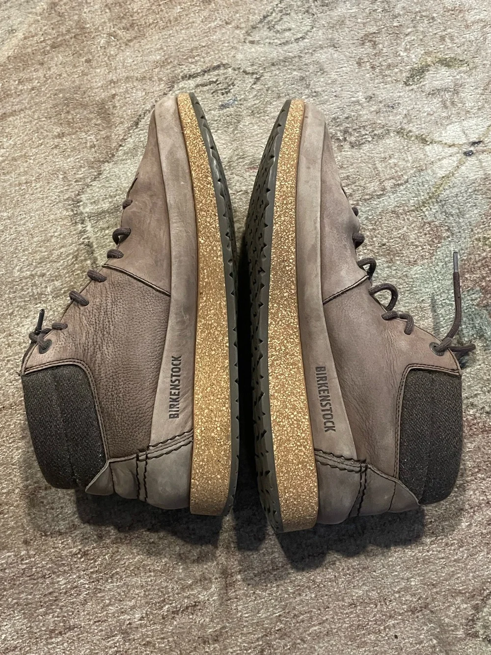 Birkenstock Men's Brown Lace-Up High Top Boot